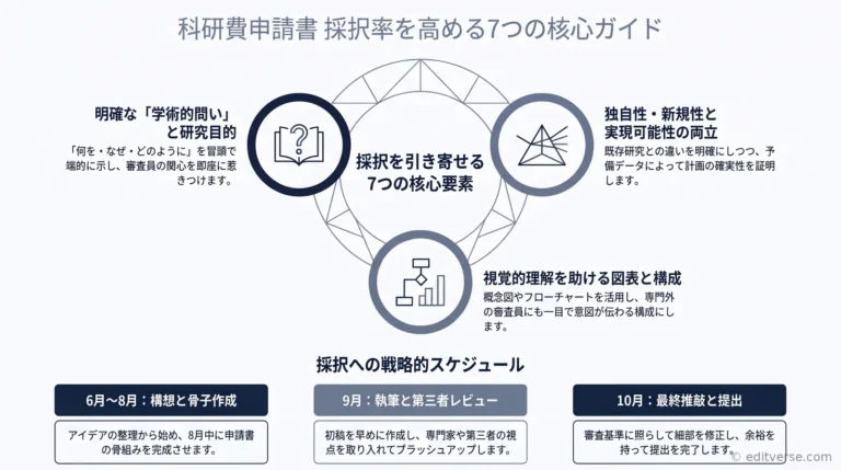 科研費申請書の書き方を解説するEditverse Japanのアイキャッチ画像